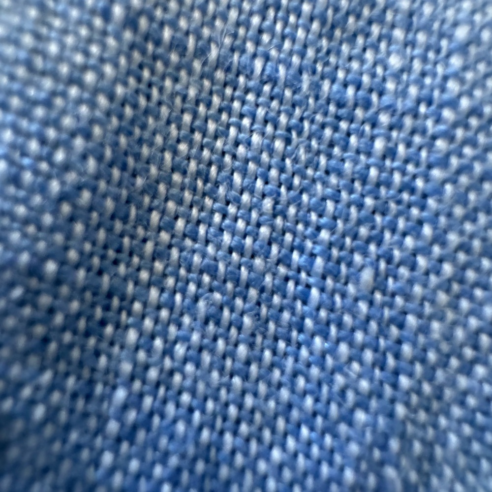 Ralph Lauren Purple Label Linen Sky Blue Casual Button Down Shirt Men’s SZ XL - Picture 6 of 15